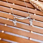 CORRENTE MENINO MENINA LASER PERSONALIZADA
