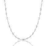 CORRENTE PRATA 925 SINGAPURA 45CM