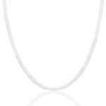 CORRENTE PRATA 925 LAMINADA 45CM