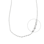 CORRENTE PRATA 925 CARTIER TORCIDA 45CM
