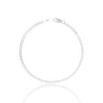 PULSEIRA MASCULINA FLAT GRUMET PRATA 925
