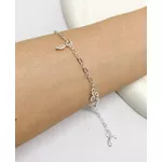 PULSEIRA 5 ZIRCONIA CRISTAL NAVETI PRATA 925