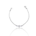 PULSEIRA BORBOLETA 2 ZIRCONIA PRATA 925
