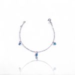 PULSEIRA 3 ZIRCONIA INGLESA VERDE PRATA 925