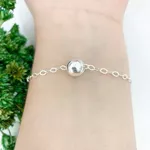 PULSEIRA 1 BOLA 10MM PRATA 925