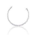PULSEIRA OVAL VAZADA PRATA 925