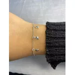 PULSEIRA INFANTIL 4 ESTRELA PRATA 925