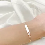 PULSEIRA INFANTIL PLACA ESTRELA VAZADA LISA PRATA 925