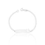 PULSEIRA INFANTIL PLACA COROA PRATA 925