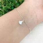 PULSEIRA INFANTIL CONCHA DUPLA FACE PRATA 925