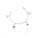 PULSEIRA INFANTIL 4 CONCHA PRATA 925