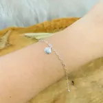 PULSEIRA INFANTIL CONCHA PRATA 925