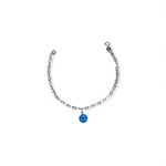 PULSEIRA 1 OLHO GREGO PENDURADO PRATA 925