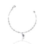 PULSEIRA INFANTIL1 ZIRCONIA INGLESA PRATA 925