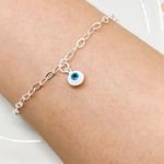 PULSEIRA 1 OLHO GREGO PRATA 925