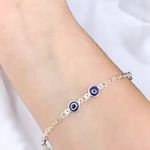 PULSEIRA 4 OLHO GREGO PRATA 925
