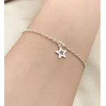 PULSEIRA ESTRELA VAZADO LISA PRATA 925