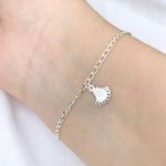 PULSEIRA CONCHA DUPLA FACE LINHA MAR PRATA 925