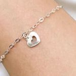 PULSEIRA CORAÇÃO VAZADO PRATA 925