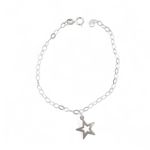 PULSEIRA ESTRELA VAZADA PRATA 925