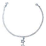 PULSEIRA ESTRELA LISA PRATA 925