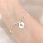 PULSEIRA CRUZ VAZADA NO PINGENTE REDONDO PRATA 925