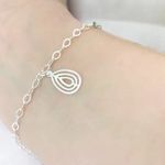 PULSEIRA GOTA VAZADA PRATA 925
