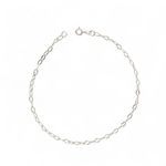 TONOZELEIRA ELO OVAL TRABALHADA PRATA 925