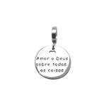 BERLOQUE AMAR A DEUS SOBRE TODAS AS COISAS PRATA 925