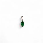 PINGENTE NAVETE ZIRCONIA VERDE