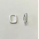 ARGOLA CLICK QUADRADA CRAVEJADA P