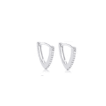 ARGOLA CLICK TRIANGULAR CRAVEJADO M