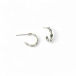 MEIA ARGOLA CORRENTE COM ZIRCONIA COLORIDA P