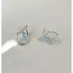 BRINCO GOTA CRAVEJADA AZUL