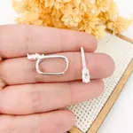 BRINCO ARGOLA GOTA CLICK CRAVEJADO