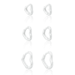 TRIO ARGOLA CLICK CORACAO LISO