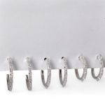 TRIO MEIA ARGOLA ZIRCONIA NAVETE