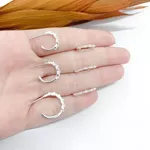 TRIO MEIA ARGOLA ZIRCONIA NAVETE
