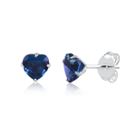 BRINCO ZIRCONIA CORACAO AZUL 10MM