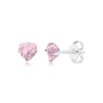 BRINCO ZIRCONIA CORACAO ROSA 5MM