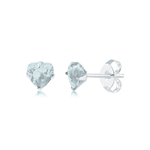 BRINCO ZIRCONIA CORACAO AZUL CLARO 5MM