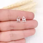 BRINCO TRIANGULO DUPLO COM ZIRCONIA