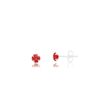 BRINCO ZIRCONIA REDONDO VERMELHO 2MM