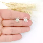 BRINCO CIRCULO TRABALHADO COM ZIRCONIA