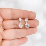 BRINCO ZIRCONIA DUPLO 9MM
