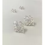BRINCO FLOR DE LÓTUS COM ZIRCONIA