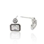 BRINCO RETANGULAR COM ZIRCONIA