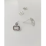 BRINCO RETANGULAR COM ZIRCONIA