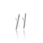 BRINCO SINETE CRUZADO LISO / ZIRCONIA PRETA