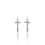 BRINCO EAR HOOK ENVELHECIDO CRUZ